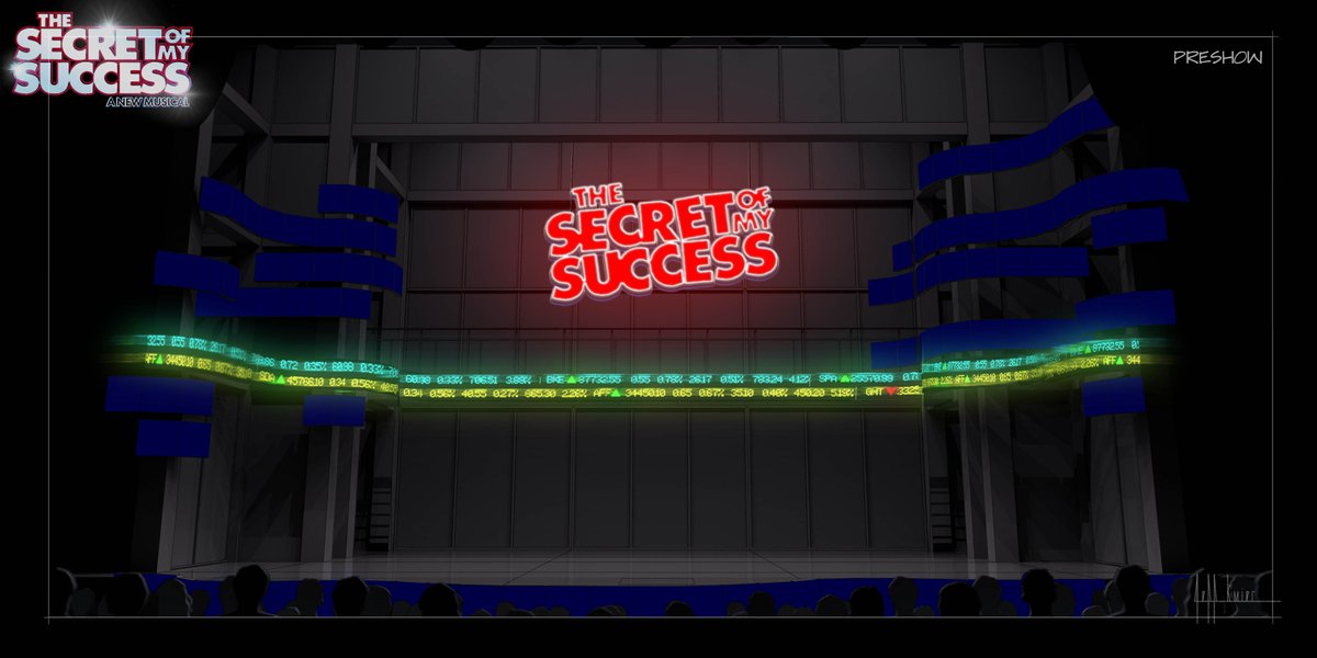 ParamountAurora's tweet photo. The Secret of My Success takes place in the corporate world of New York City. Check out the set renderings from Scenic Designer Jeff Kmiec. π€©π#ParamountSecretOfMySuccess https://t.co/ss27PmfePf