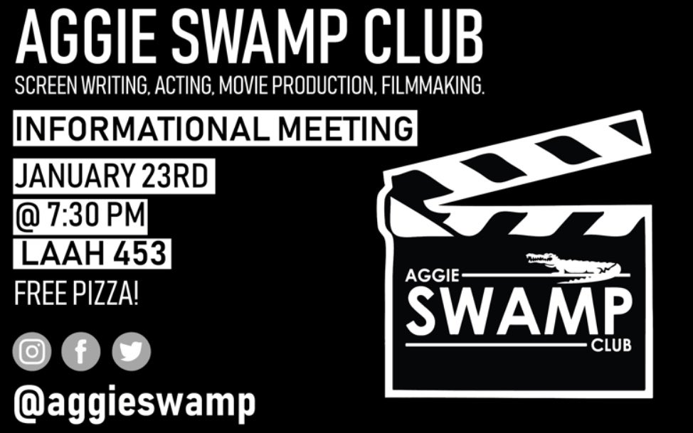 aggieswamp's tweet photo. Join us for our informational tomorrow! Get to know what we’re about and enjoy dinner on us! https://t.co/2VcHeKYyAv