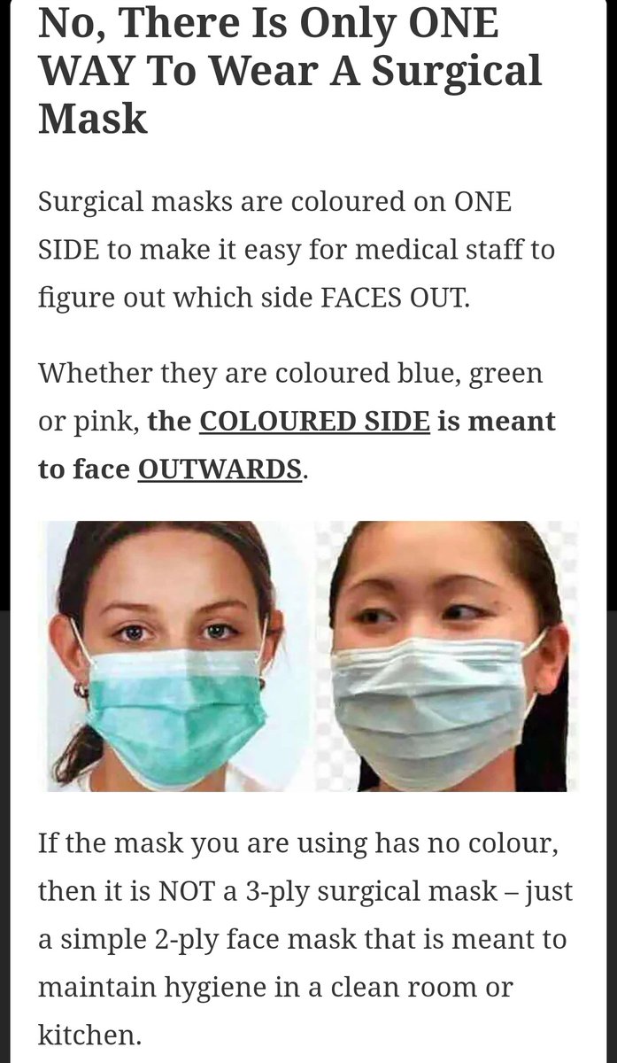 coloured surgical mask