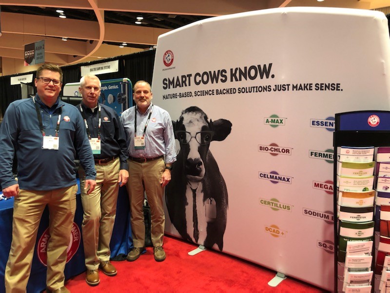 CO_nxtagency's tweet photo. Smart cows know: our team is getting our #ScienceHearted on with Arm and Hammer Animal and Food Production at Dairy Strong Conference in Madison, WI, this week to share more about nature-based, science backed solutions. https://t.co/3gDBe3UXGF