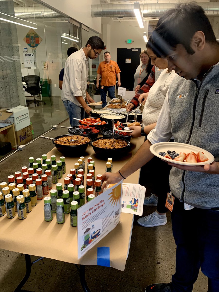 HowWeRally's tweet image. The start of the new year is a great time to create new goals. One way to get started on the right foot is making time to eat a healthy breakfast everyday. Across all of our offices our Rally Wellbeing team hosted a healthy breakfast for our employees! #StartFresh #Wellbeing
