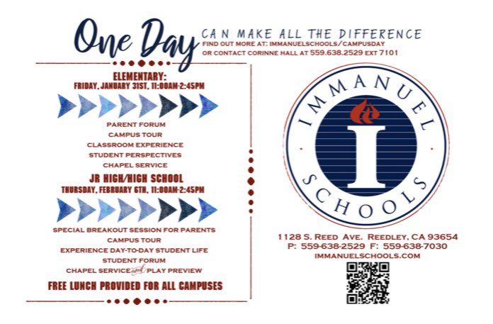 ImmanuelbyFaith's tweet photo. Elementary Campus Day is just over a week away! Make sure you register so we can show you what we have to offer your student/family! Share with anyone who might be interested 😉 #GoEagles #education #ChristFirst https://t.co/jjSREaIyoA