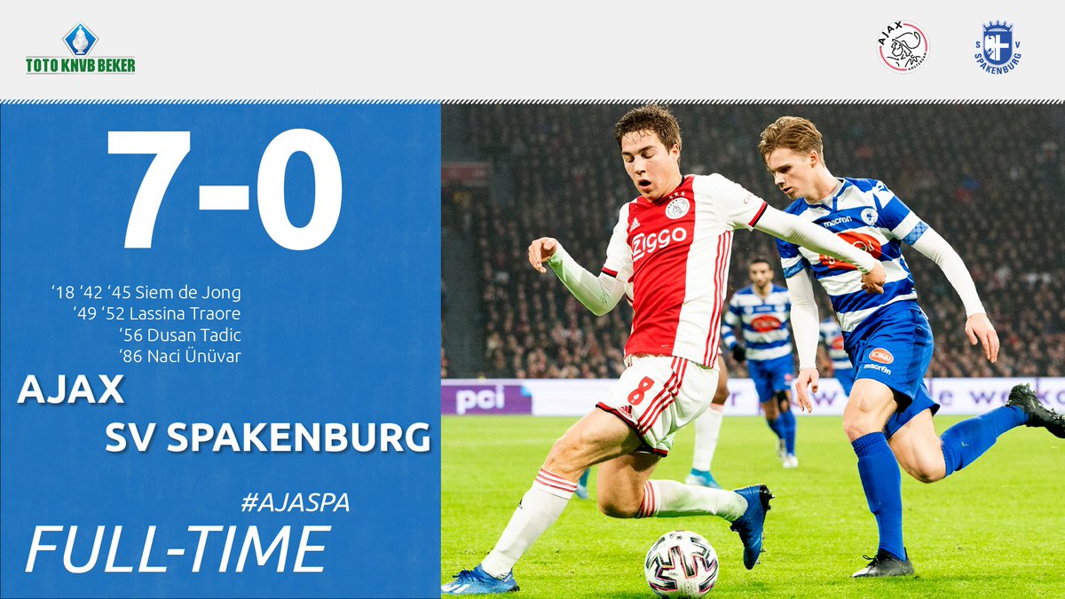 SV_Spakenburg's tweet photo. Afgelopen, het was te verwachten... Spakenburg verliest met 7-0 en is uitgeschakeld voor de beker. @AFCAjax veel succes in de volgende ronde en bedankt voor het ontvangst! Het was een mooie avond. #ajaspa https://t.co/Y8OJG4q42P