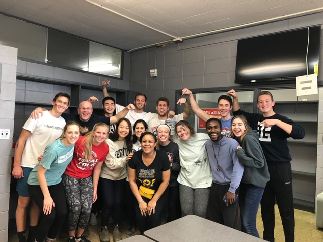 The Wheaton service team with Kahinde Longmire, Assistant Principal at Dulles