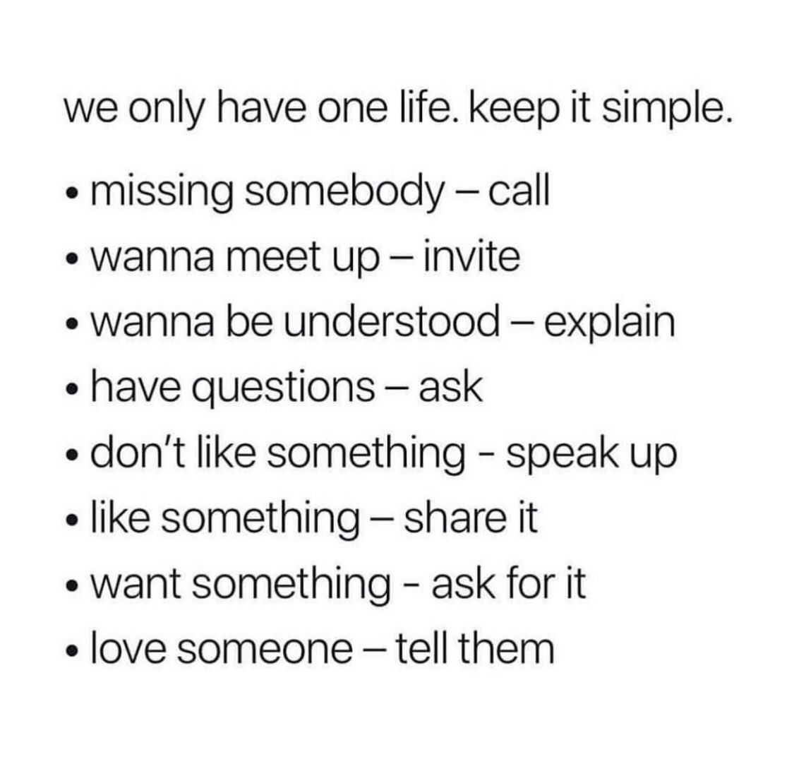 Keep it simple! Happy Wednesday