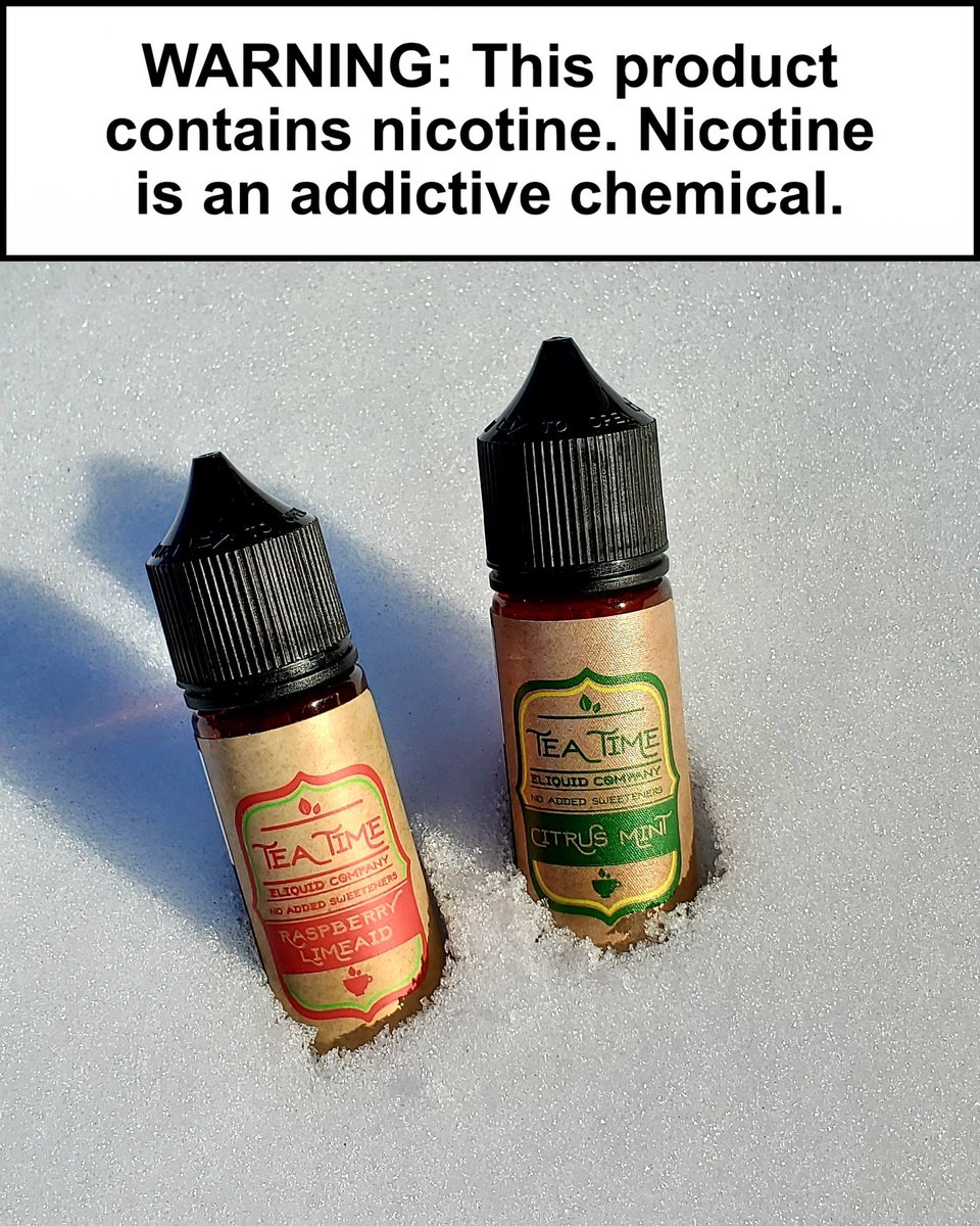 TeaTimeEliquid's tweet photo. ✅ Citrus Mint Tea
✅ Raspberry Limeaid Tea
Available at:
https://t.co/f5dd5Ttr7E
#vape #vapeon #vapeallday #officialvapefam #teamvapefam #vapefam #vaping #vapelyfe #vapecommunity #vapelove #vapeaholic #chickswithwicks #vapingclouds #girlswhovape #vapegirls #teatimeliquid https://t.co/VgFayOEnj1