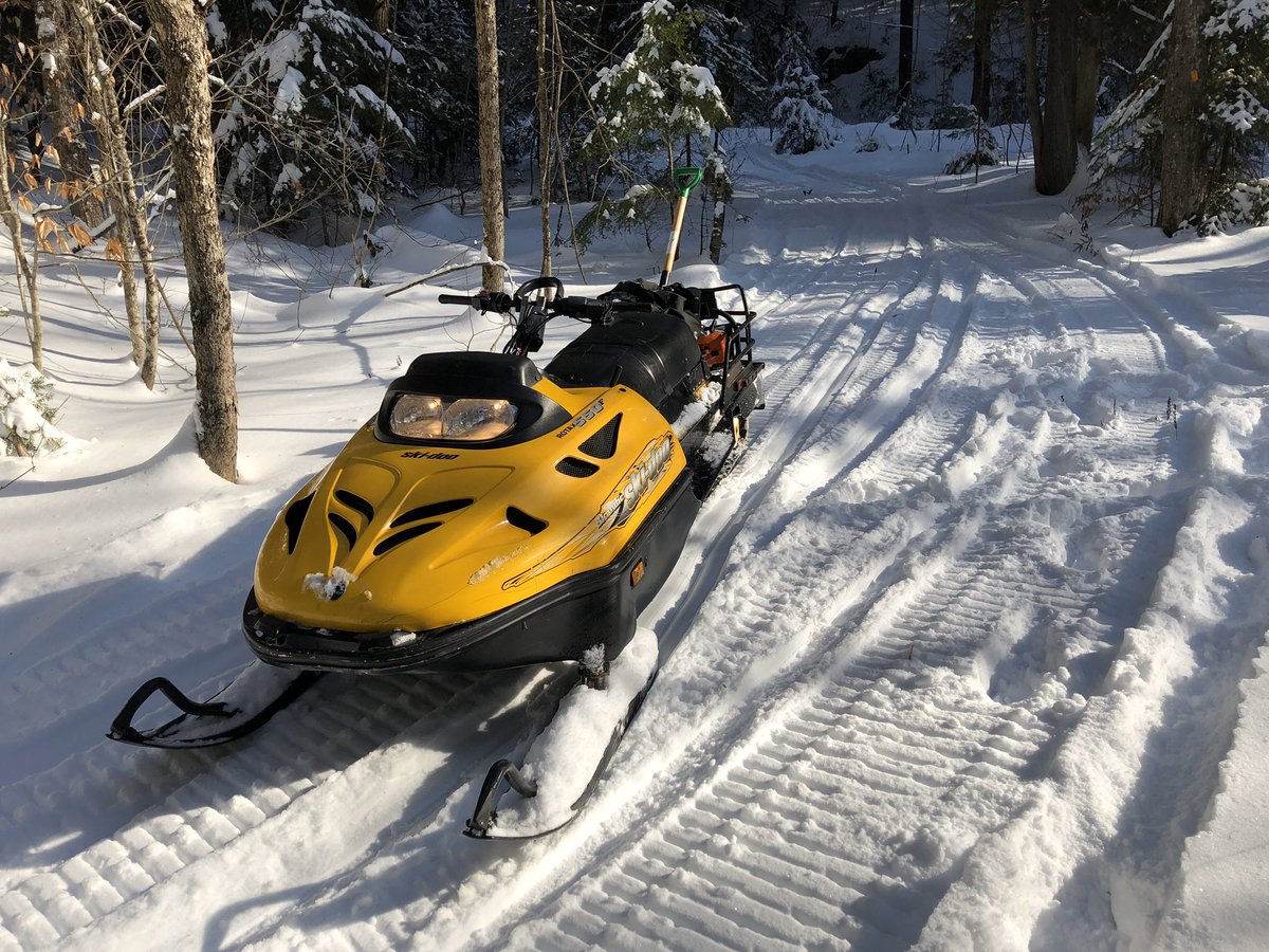 NakkXC's tweet photo. Although I am happily married, spending an afternoon with my girlfriend playing in the bush gives me incredible joy. (I learned how to groom on this snowmobile and it remains my favourite machine for backcountry trail maintenance) #LoversForLife https://t.co/j8s51SoELj
