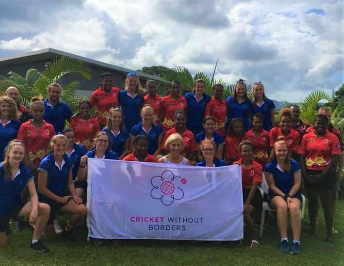 vanuatu_cricket's tweet photo. 🔸Throwback Thursday🔸
Slight throwback to Cricket Without Borders tour to Vanuatu in 2019. Our national women's team was able to share experiences with the CWOB team, make new friends and also got over 600 pairs of shoes from team CWOB!
#throwbackthursday #CWOB #sportdiplomacy https://t.co/dXviV9f6kB