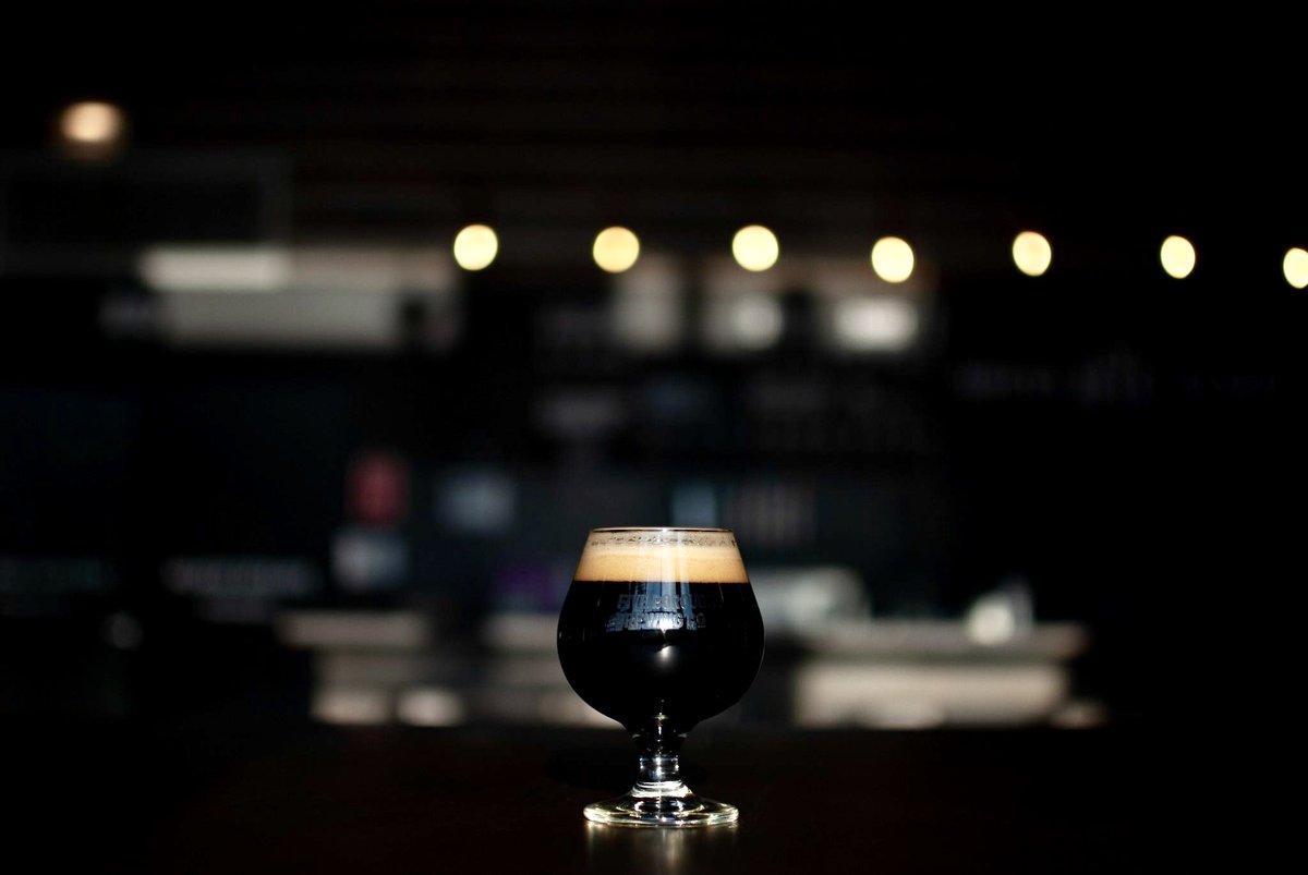 Small glass, big beer.
45th Street, our 13% Imperial Stout brewed with <a href="/IrvingFarm/">Irving Farm New York</a> coffee, cacao nibs and vanilla beans, is a delightful antidote to these icy NYC days. Taproom opens at 4pm tomorrow, with pours &amp; cans of this tasty brew, and so many others, ready to be enjoyed.