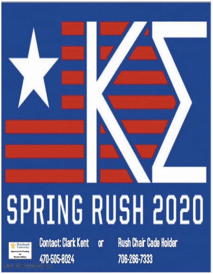 RUKappa_Sigma's tweet photo. Rush starts February 3rd! Sign up today! https://t.co/CHyRiFeSkP