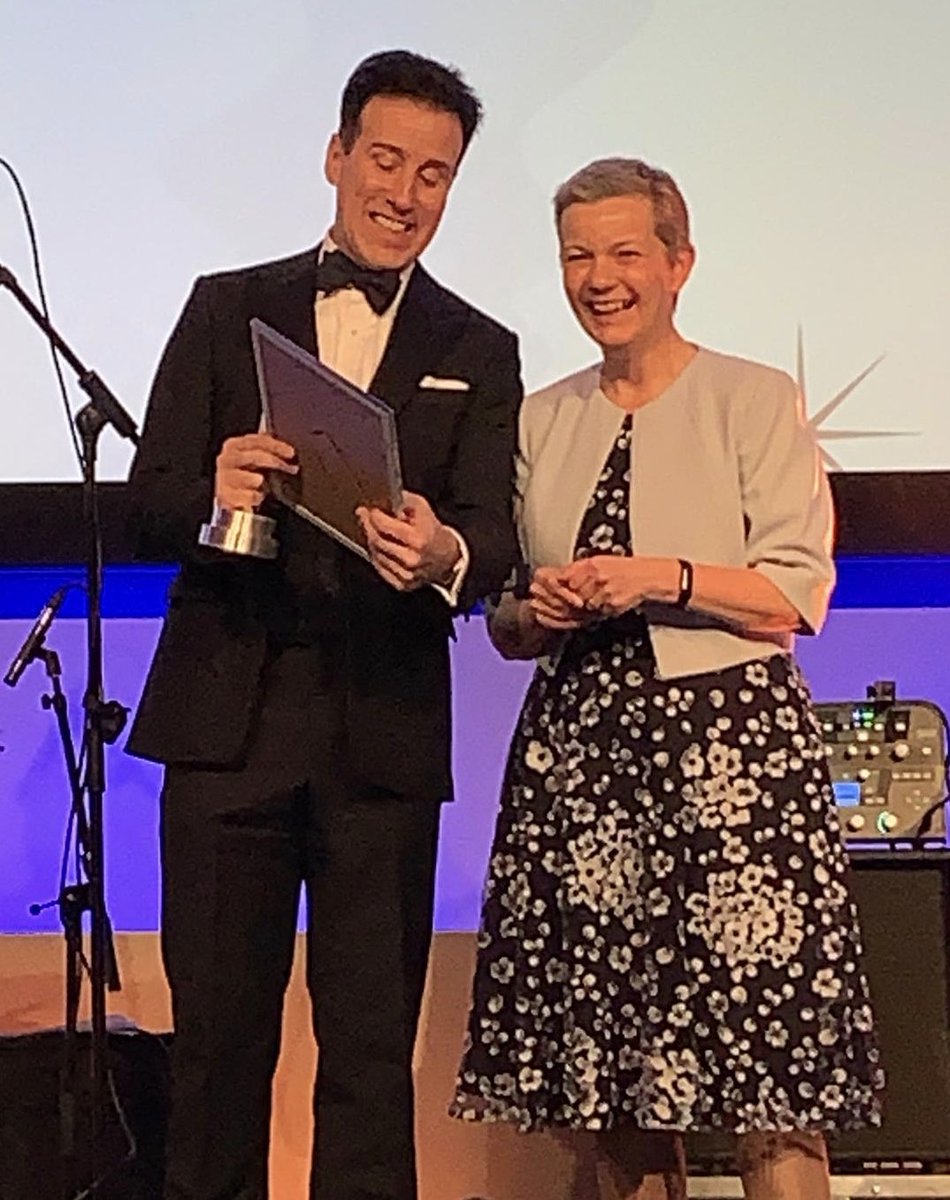 Honoured to hand over award for continuing professional development to <a href="/HertsACS/">Adult Care Services</a> at <a href="/skillsforcare/">Skills for Care</a> #sfcaccolades - and thoroughly enjoyed my chat with <a href="/TheAntonDuBeke/">Anton Du Beke</a>!