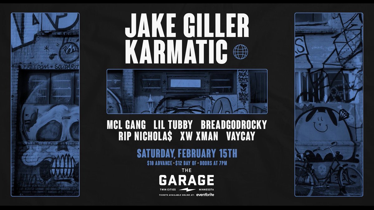 LabelKarmatic's tweet image. First show at The GARAGE in Burnsville Minnesota! Come show your support!
