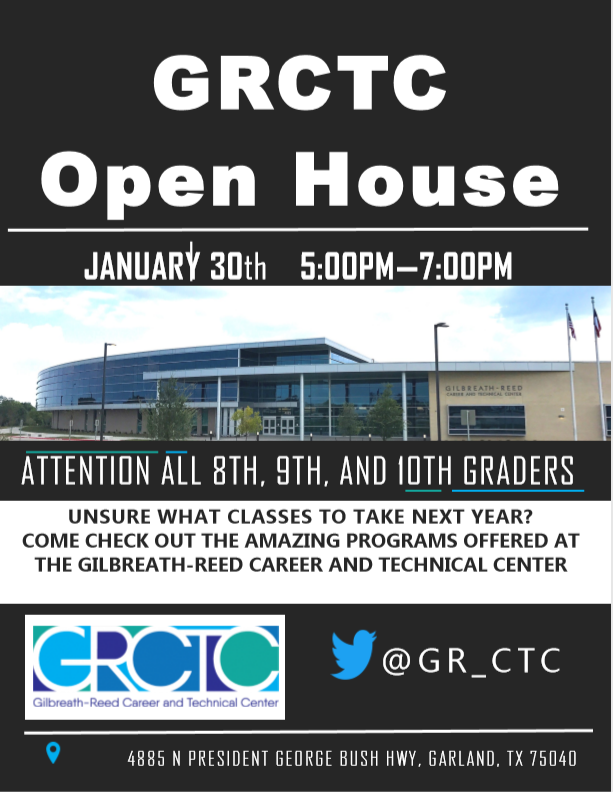 Open House is next week, come check out what we can offer any student from our seven GISD High Schools!