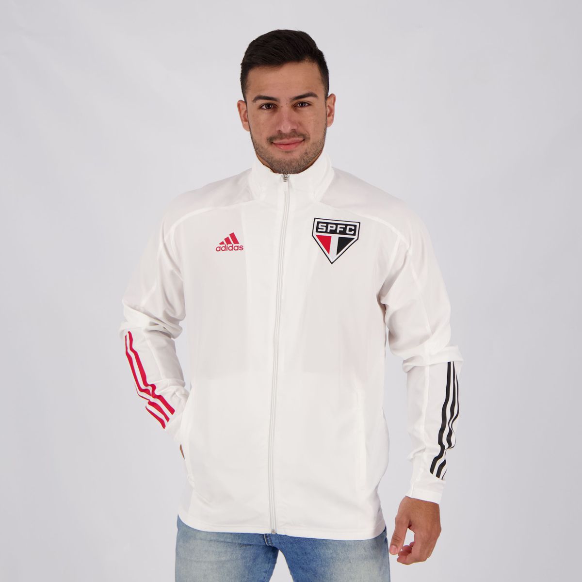 jaqueta branca adidas