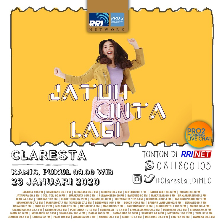 Pro2FMSumenep's tweet photo. hai hai selamat pagi
sumenep lagi gerimis di pagi ini, tp jgn menyurutkan semangat kalian ya? apalagi liad cew cantik ini, uuh jd pengen buru2 jam 9, di pantengin ya pro2 nya
#ClarestaDiMLC https://t.co/yYzSv9QqIu