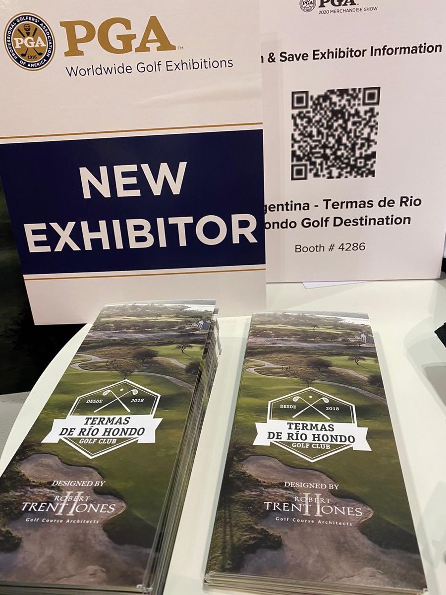 pviola14's tweet photo. Gran apuesta de @termasgc presente en el @PGAShow 2020. Algunas fotos del evento con @juanmapereyra representando a la institución de Santiago del Estero. @Turismo_SDE ⛳️⛳️⛳️ https://t.co/IVtotnG3GD