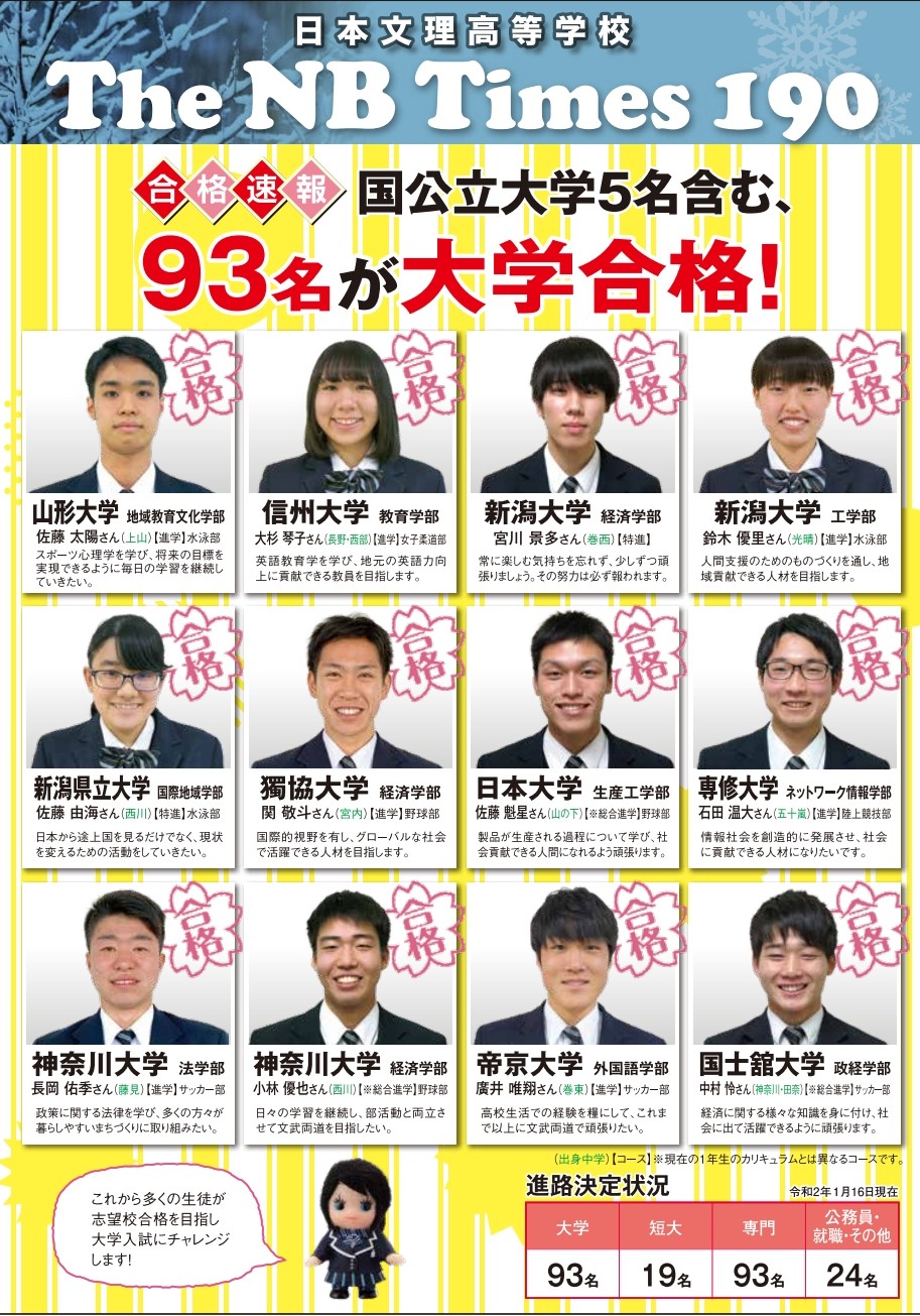 たつみ 日本文理高校 The Nb Times より 合格速報 野球部を代表して 関 敬斗くん 佐藤魁星くん 小林優也くんの3名が掲載されています 野球部21名の3年生 合格おめでとうございます また 合格された3年生のみなさん おめでとうご たつみ 日本文理高校 The Nb Times より 合格速報 野球部を代表して 関 敬斗くん 佐藤魁星くん 小林優也くんの3名が掲載されています 野球部21名の3年生 合格おめでとうございます また 合格された3年生のみなさん おめでとうご