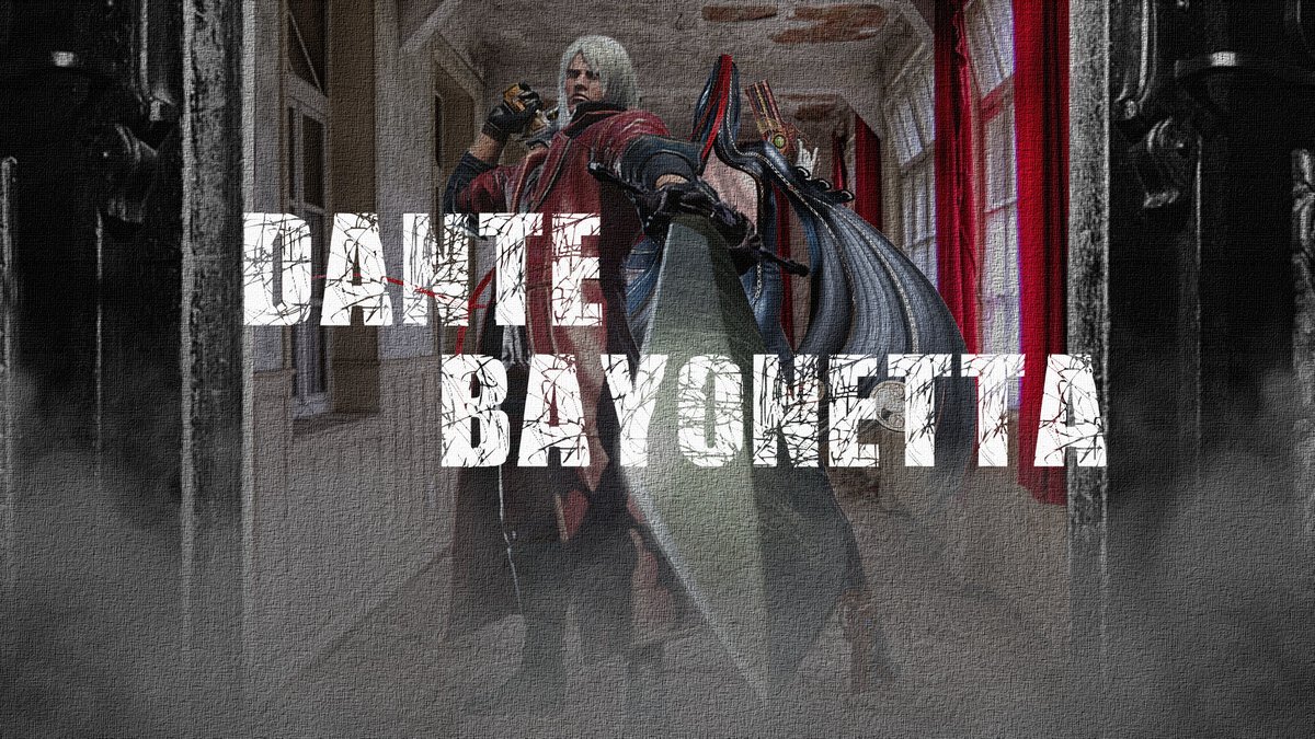 ユリシス Ulysses 幸せの青い蝶 感思的心 على تويتر Wallpaper 壁紙 Dante And Bayonetta ダンテとベヨネッタ