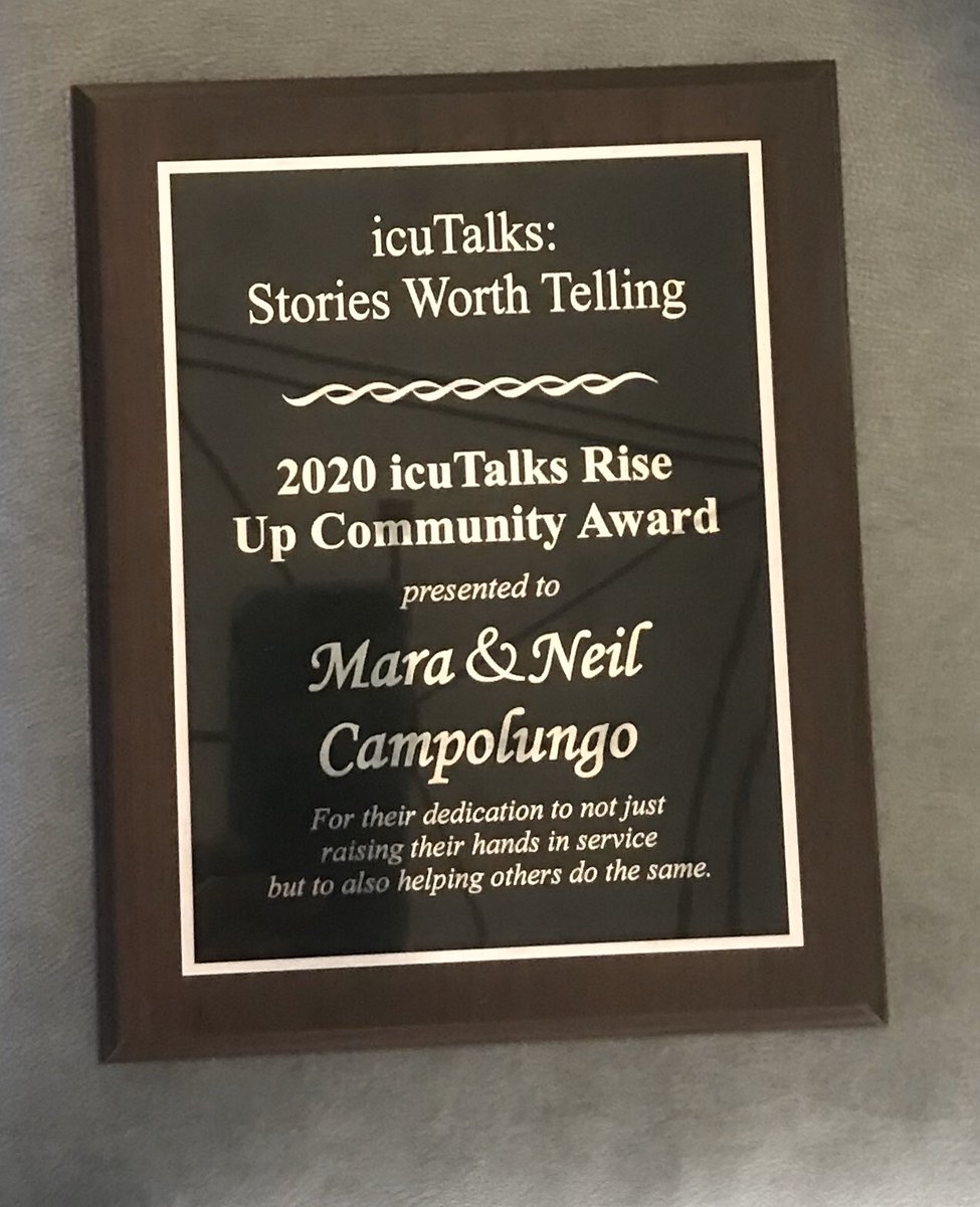 GotSandbox's tweet photo. @icuTalks thank you for honoring our leaders @NCampolungo  and @Mara_Sandbox on your Rise Up Community Award for their dedication to not only raising their hand in service but also helping others to do the same! 
#service #RiseUp #community #givelove https://t.co/h1uHjMFQXn