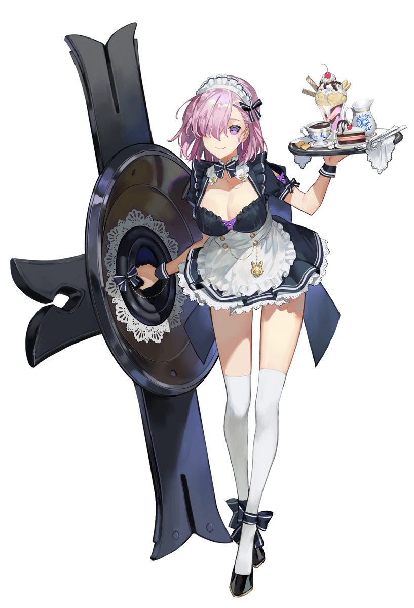 Siki Wfw Cerberus Project メイドマシュイラストを描かせていただきました よろしくお願いします Fgo マシュ