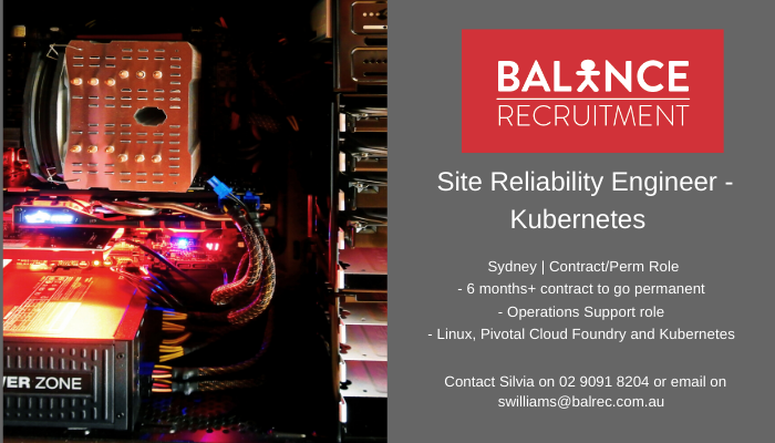 Balance_Recruit's tweet photo. JOD! Looking to work for a very large multi-national financial institution &amp; a highly trusted brand? Give Silvia a call 02 9091 8204 https://t.co/QQwRi563Ae #itjobs #kubernetes #Linux #balancerecruitment https://t.co/MKxj7PCJ1z