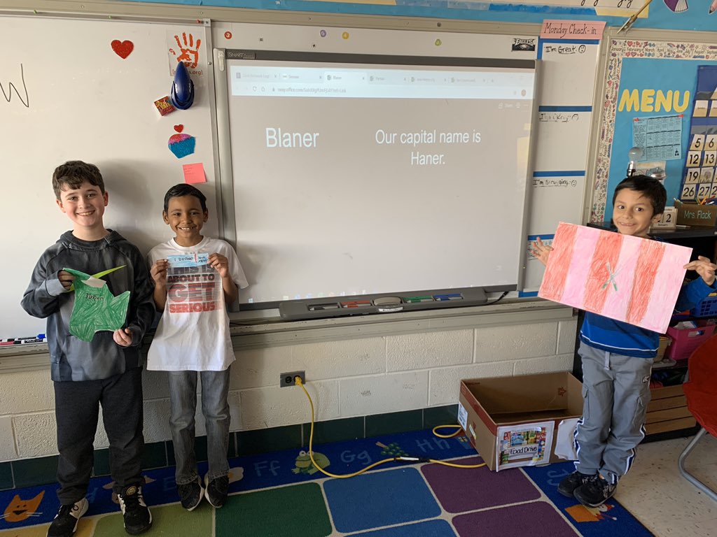 cb_flack_attack's tweet photo. CREATE A COUNTRY presentations! Each group had to create a country with a capital, flag, money, and an outline of the country itself. They then had to create a digital slideshow through Microsoft Sway with sports, foods, laws, holidays &amp; traditions, and climate #creativeteamwork https://t.co/LGFgV15lh0