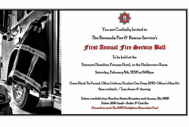 BDAFRS's tweet photo. The Bermuda Fire and Rescue Service would cordially like to invite you to its first annual Bermuda Fire and Rescue Service Ball!🔥
To be held at the 
Fairmont Hamilton Princess Hotel, in the Harborview Room 
Saturday, February 8th, 2020 at 6:00pm 
Dre… https://t.co/Ji3ZbIjPlo https://t.co/t3m67vuZlO