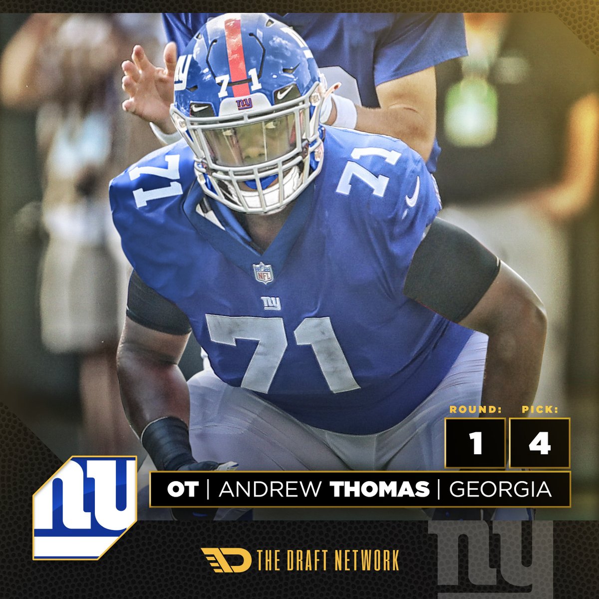 andrew thomas giants jersey number