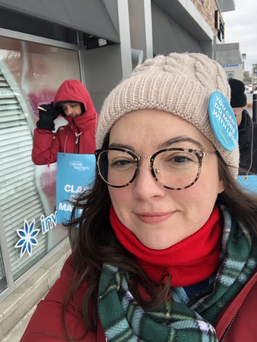 MsMacsClassroom's tweet photo. A population that faces barriers to education is a population that is easier to control. I am proud to have marched with many other educators today to help fight the Ford Govs attacks on public education 
#reversethecuts #ClassSizeMatters @fordnation @Sflecce https://t.co/5IIZWtj06O