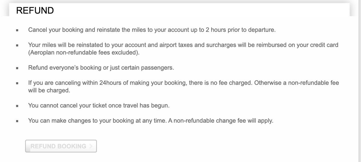 hsabikhi's tweet photo. @Aeroplan I have been on hold for 3 hours now.  I am an Aeroplan Diamond member and all I am trying to do is cancel my flight reward.  I can't do it online as the refund booking button is grayed out. I can't get through to your call centre so what do I do? https://t.co/CD2COOcPgs