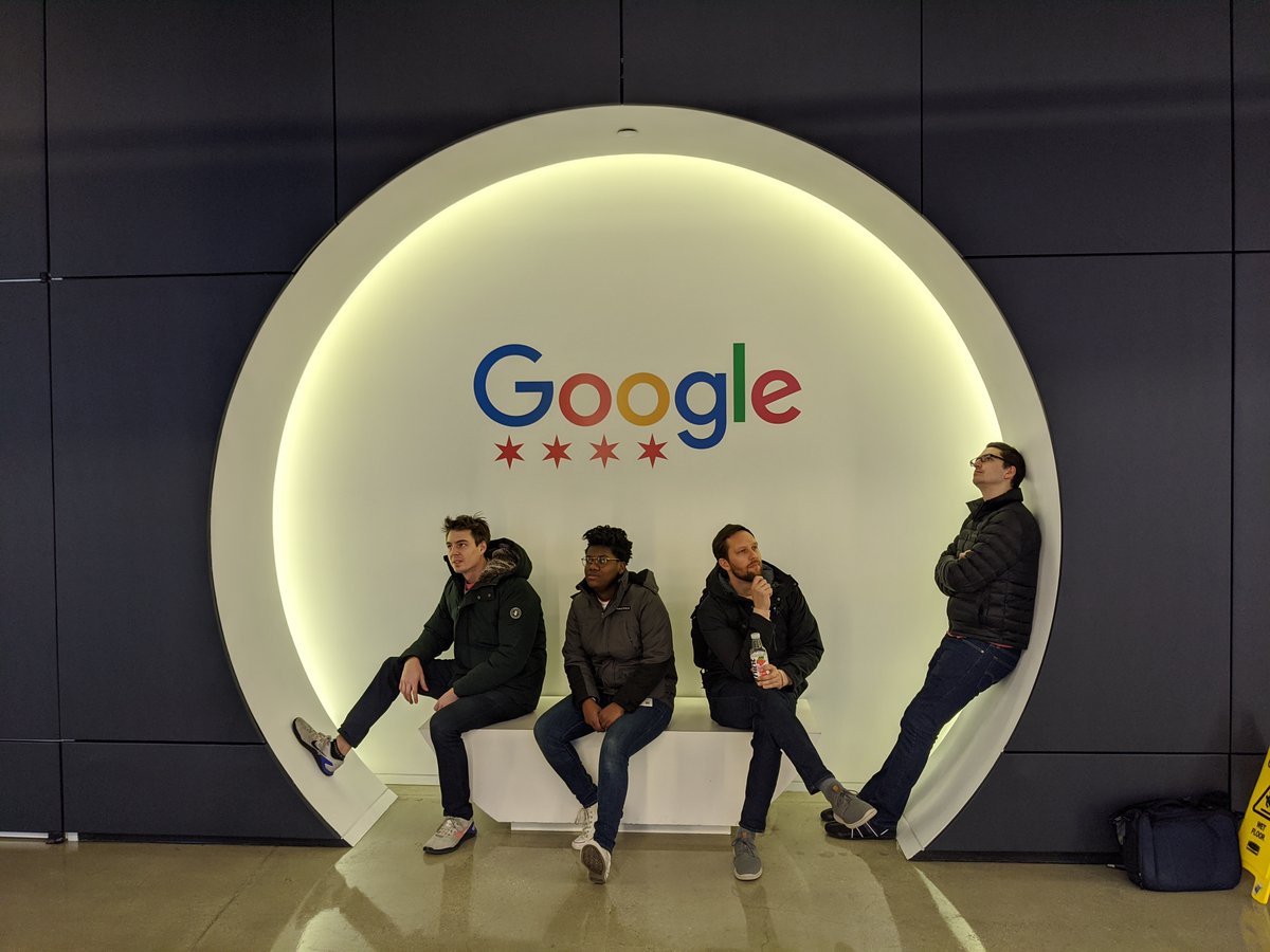 Screencastify's tweet photo. It was such a pleasure to spend the day at @GoogleForEdu Chicago hosting an #AnywhereSchool event with our friends at @Five_StarTech 

Now, we think we're ready to start our own band 🎸All name suggestions accepted ⬇️ https://t.co/OIBDTz7Kwk