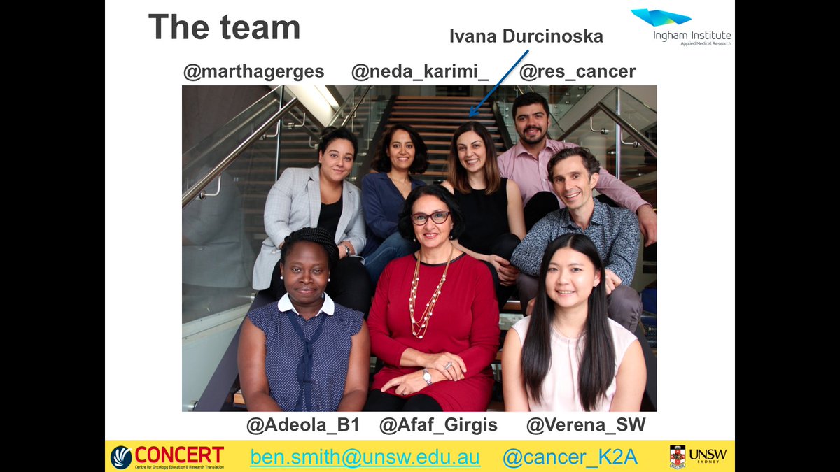 cancer_K2A's tweet photo. @HCRAAustralia Thanks for the opportunity @HCRAAustralia I've been fortunate to learn from great mentors like @Afaf_Girgis &amp; @CEwakefield &amp; the #AcademicChatter community. Here are my slides on building a happy &amp; productive #research team like the awesome one I'm part of https://t.co/j9IbebweaD https://t.co/x91oSOBOdO
