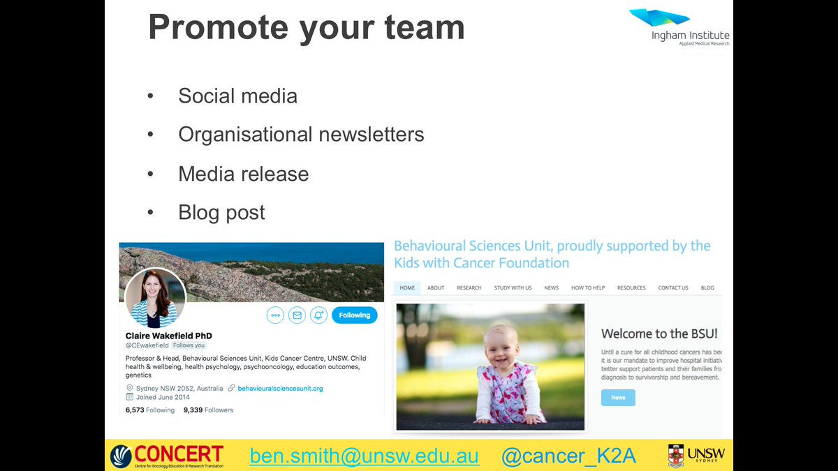 cancer_K2A's tweet photo. @HCRAAustralia Thanks for the opportunity @HCRAAustralia I've been fortunate to learn from great mentors like @Afaf_Girgis &amp; @CEwakefield &amp; the #AcademicChatter community. Here are my slides on building a happy &amp; productive #research team like the awesome one I'm part of https://t.co/j9IbebweaD https://t.co/x91oSOBOdO