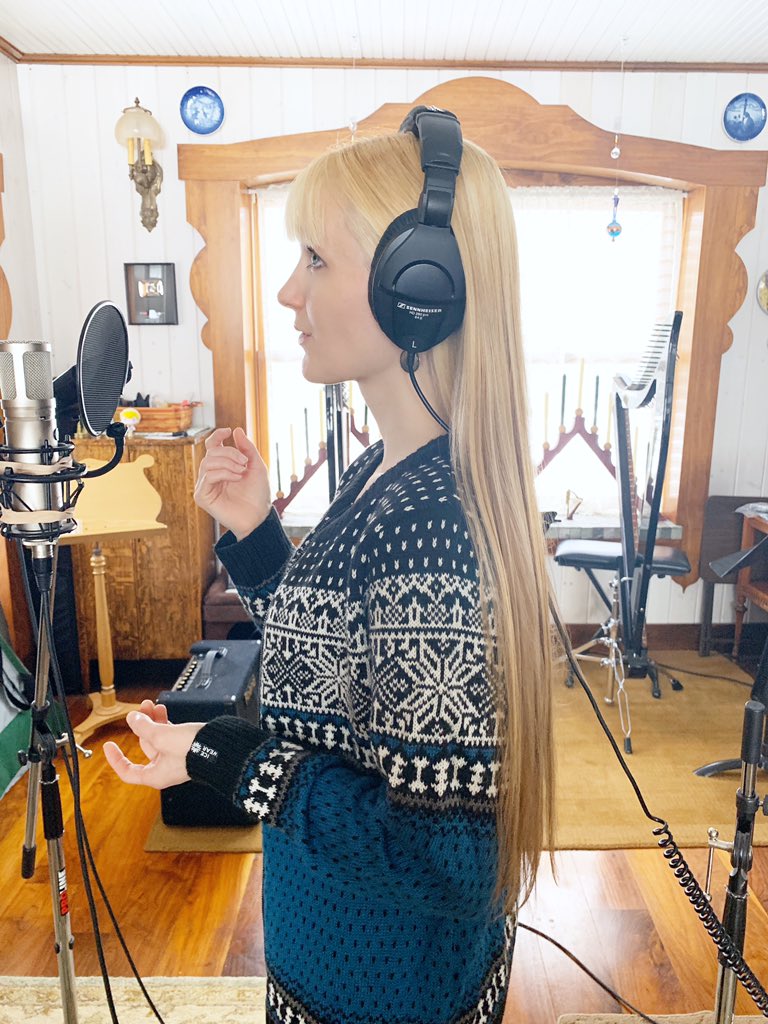 Vocal recording today for new music! Stay tuned! 💙❄️💙❄️
