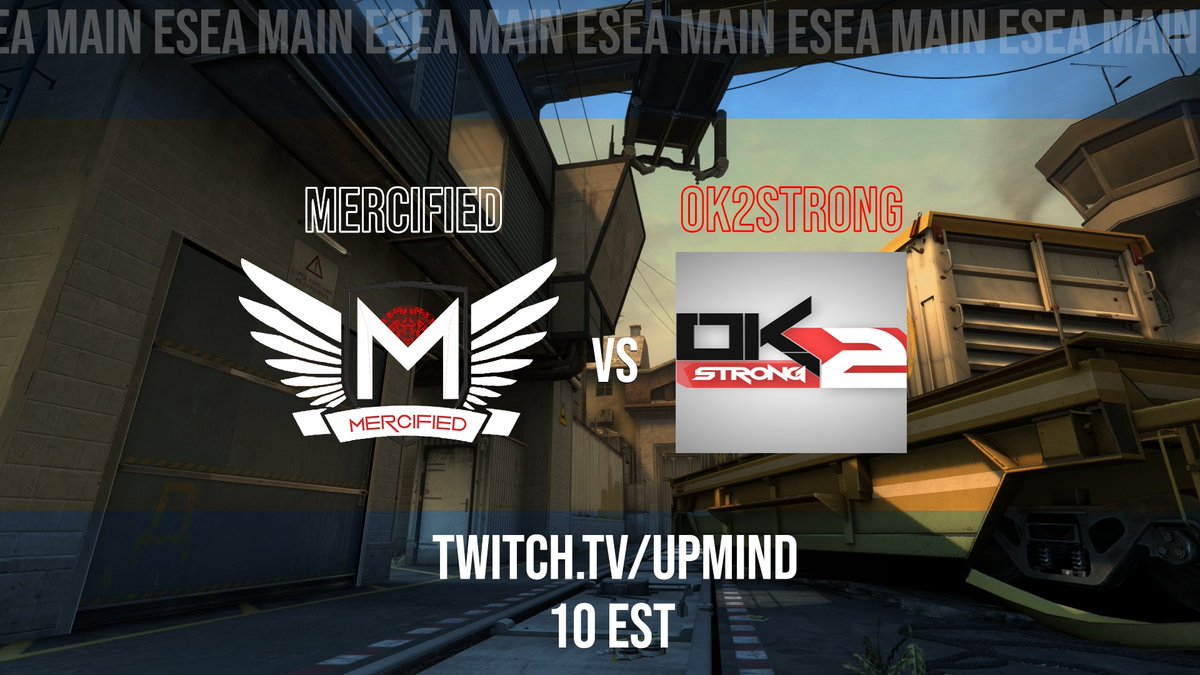 Mercified's tweet photo. Tonight we take on OK2STRONG. Unfortunately we have to use a sub as one of our players' has a family emergency. 
https://t.co/Iez6CGe3Kl
10 EST
@Upmind_ https://t.co/gkBFcourjQ
