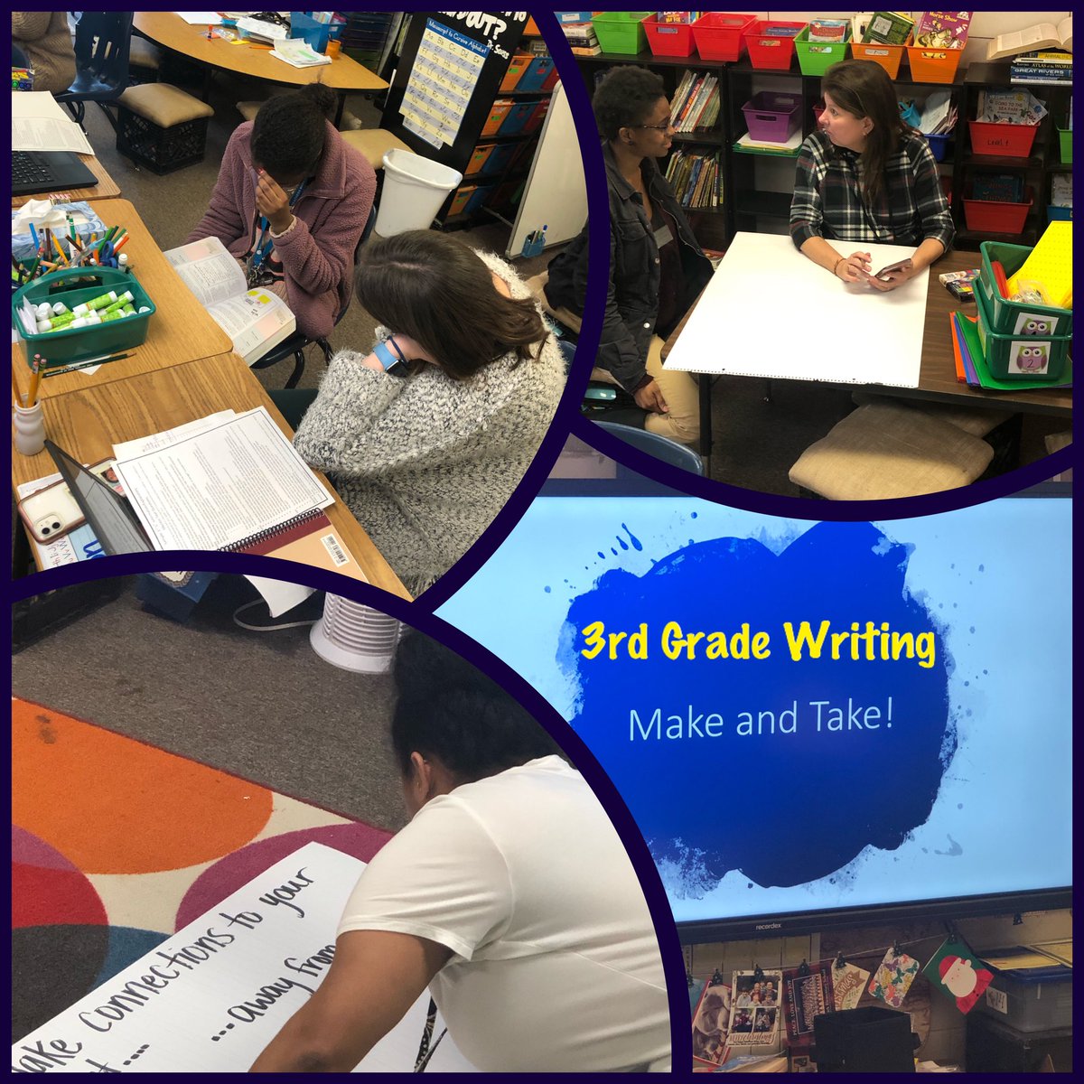 Improving writing through intentional data conversations to guide our instructional practices! Great session today with our ELA Academic Coach, Alana Morgan! 📝✏️📝✏️ #WeAreThePark