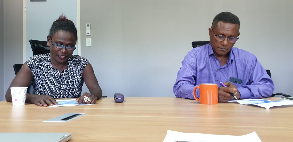 EDAPTC's tweet photo. Great start to the new year for APTC Solomons Islands 🇸🇧 Working with PS Rodie and CEO SITESA this morning on the plan for how we can best partner for a stronger #TVET sector and #skills development! 👏🏼 https://t.co/yKqGZexd18