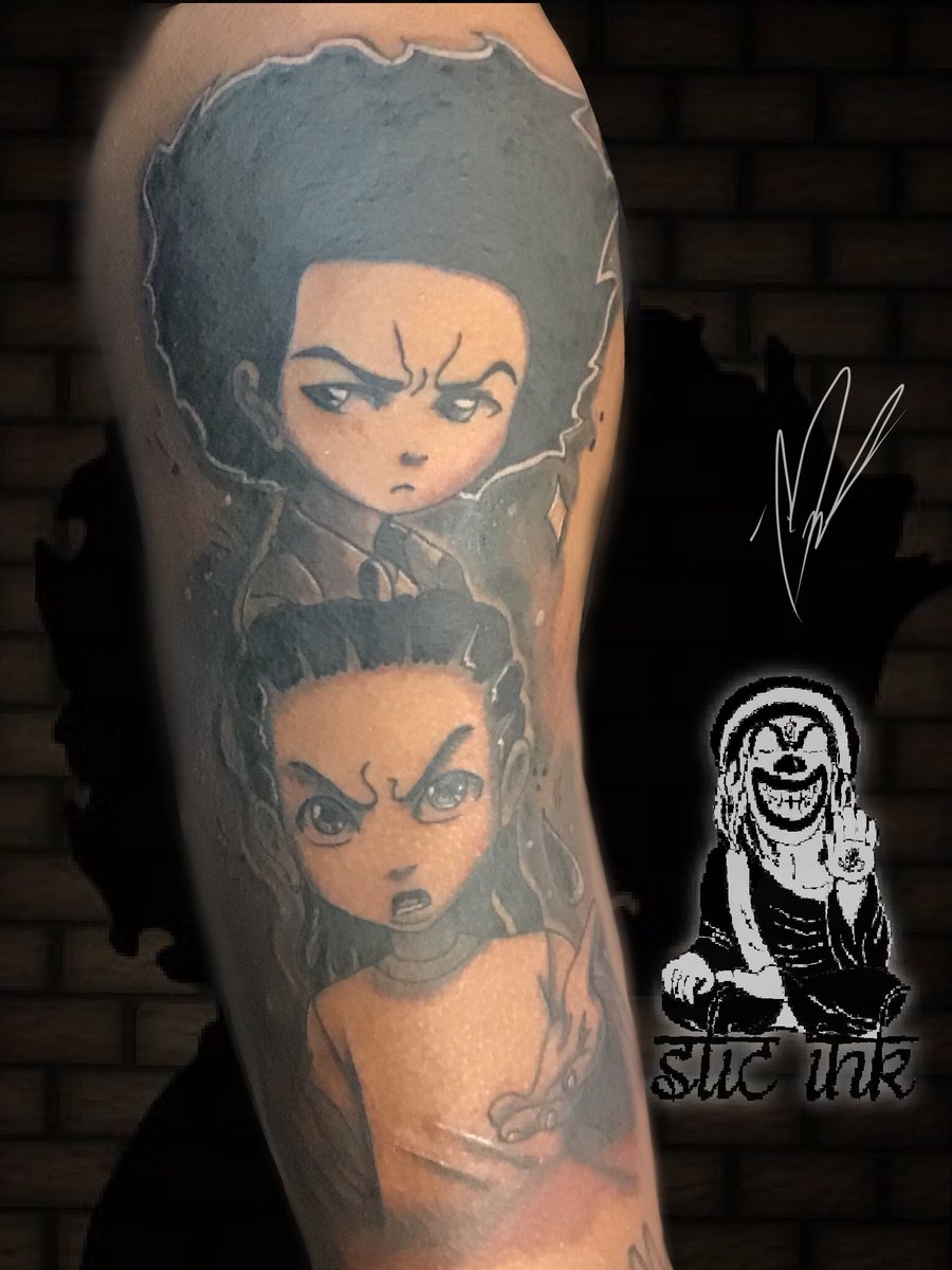 ALYASAGK on Twitter GAVE MYSELF A HUEY FREEMAN TATTOO  hueyfreeman  theboondocks boondocks tattoo httpstcoIIhJ91054r  Twitter