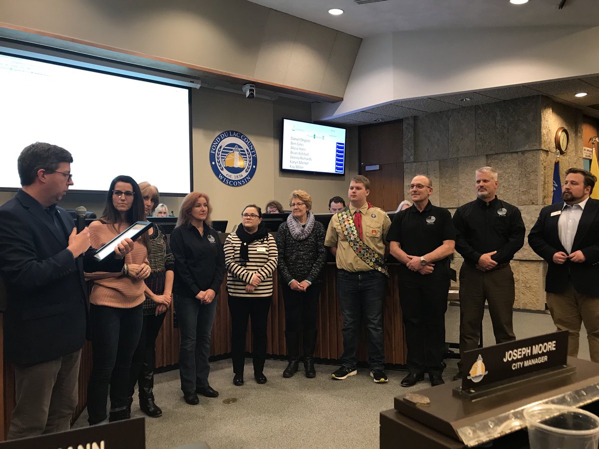 dsrhoffmann's tweet photo. FDL City Council recognizes our community gardens. https://t.co/TxR5Opb2Fs