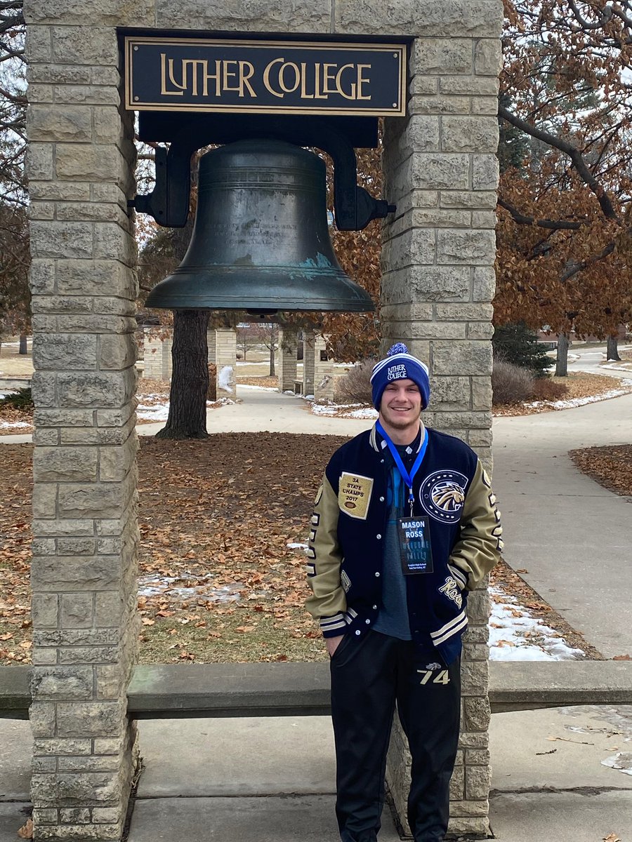 mason_ross74's tweet photo. I am proud to announce that after an amazing 4 yrs representing @CasteelFootball I will be committing to @LutherFootball for my next 4 yr journey. TY to all my coaches, teammates, family, and friends who supported me over the years. Can’t wait to get started!  Go Norse!  #Norse https://t.co/wJSXHdrN5B