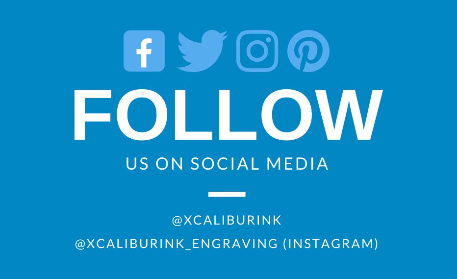 XcaliburInk's tweet photo. Follow us on your favorite social media platforms, and use the hashtag #xcaliburink to share and find customer photos, behind-the-scenes photos, new products, and giveaways! https://t.co/fZui24n9Tg
