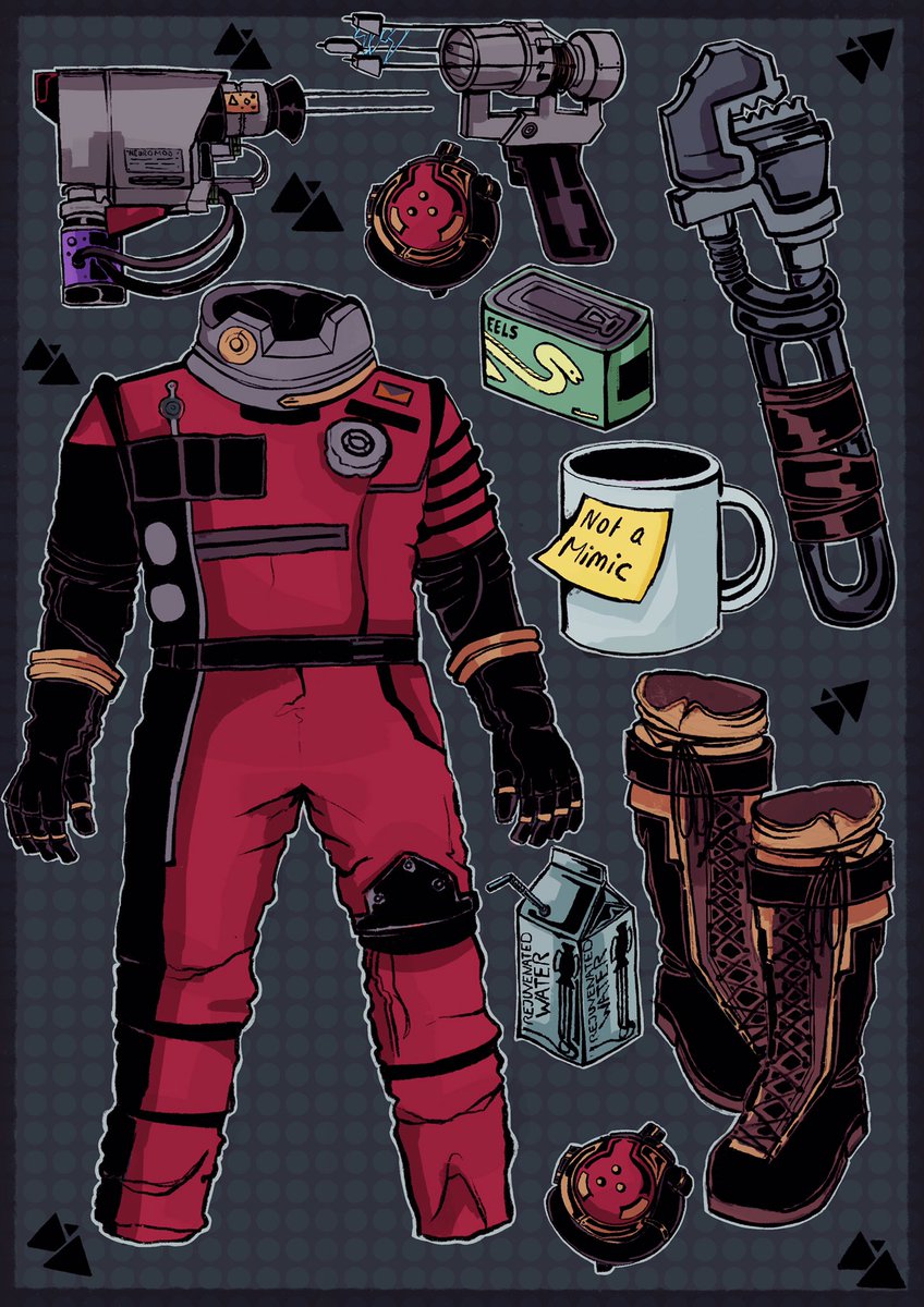 eeth0k's tweet photo. These have all been sent out so I can finally show y’all what I made for @dhpreyzine! I made an illustration for Prey as well as an Operator charm that was sent out in the merch packs! #illustration https://t.co/ti9ZtGZYxq