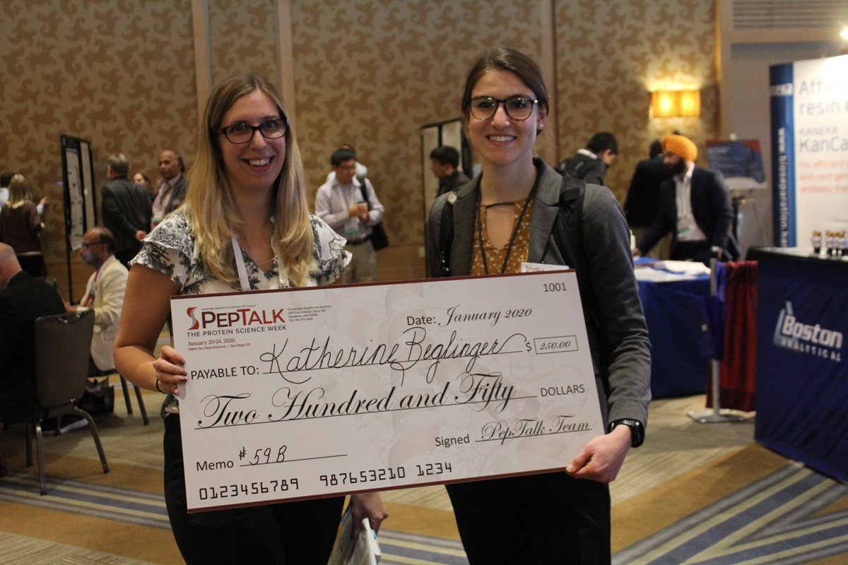 mab_chi's tweet photo. The People's Choice Award winner at PepTalk 2020 is Katherine Beglinger, University of California - Davis #ptk20 https://t.co/zxjYH9Fmnm