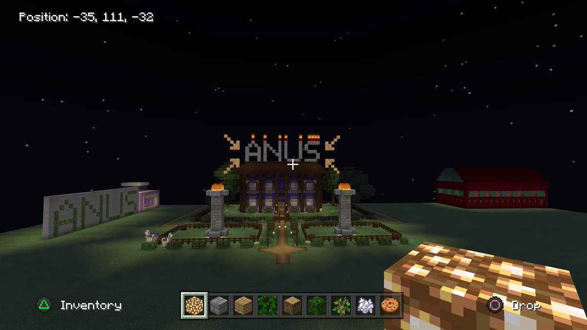 sonicverse6's tweet photo. What me and my other friends did to my friend Tye's house XD #Mincraft #Trollcraft https://t.co/q6XdEkYewF