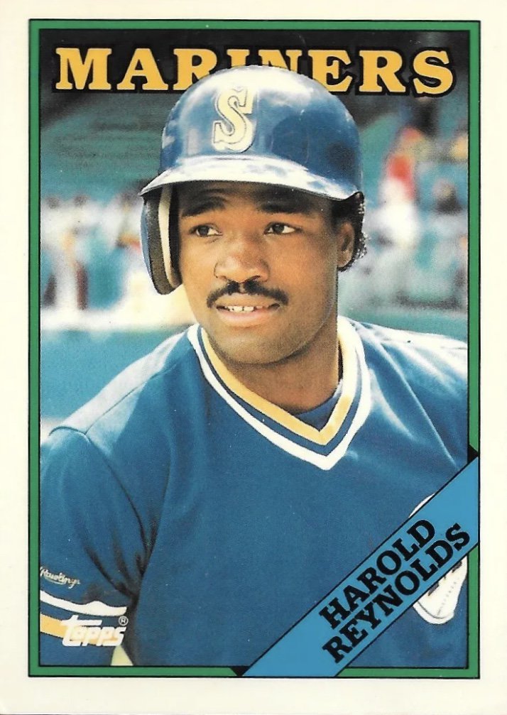 Super70sSports's tweet photo. The best thing about a Harold Reynolds baseball card is it can’t talk. https://t.co/Ysme5AtLSE