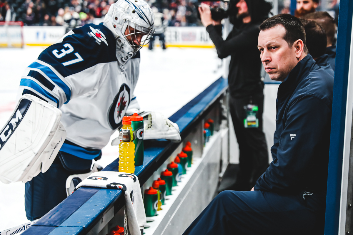 NHLJets's tweet photo. Tonight's game is the 1000th pro game worked by Assistant Equipment Manager, Mark Grehan!  

Congratulations on the milestone and we're lucky to have you a part of our team! 👊 https://t.co/tBUPDCiMEf