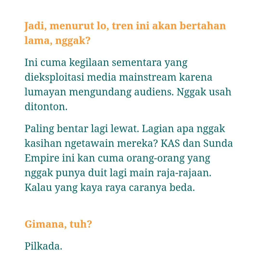 Asumsi On Twitter Topik Pertama Mengenai Kritik Dalam Menyikapi