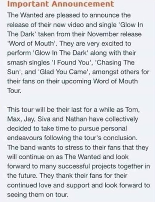 kxrlangas's tweet image. ¿Cómo que hoy se cumplen 6 años desde que The WANTED anunció lo de su "descanso"?
Y bueno, aquí sigo y aquí seguiré hasta que se les dé la gana regresar. 😭❤️

@SivaKaneswaran @JayMcGuiness

#ThisIsNotTheEnd #TWFanmily