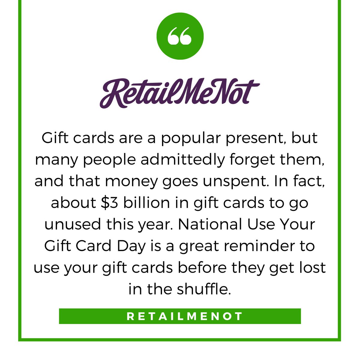 Use Your Gift Card tweet media