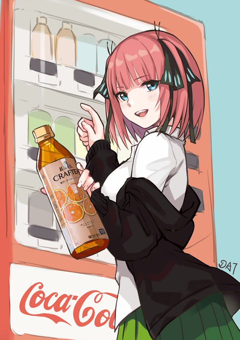 DATさんがTwitterに投稿した中野二乃(五等分の花嫁)のイラスト。